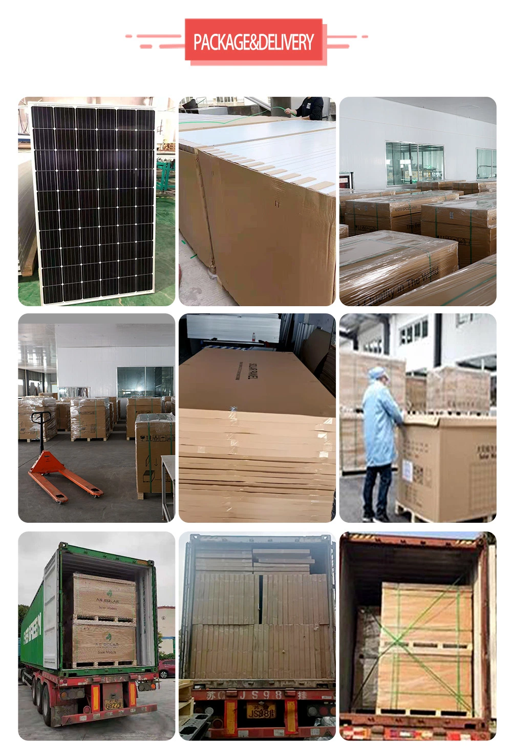 Longi/Ja/Jinko Tier 1 Mono Monocrystalline PV Module Solar Panel 400W 550W 600W