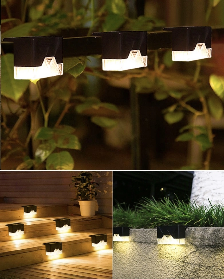 Wholesale Waterproof LED Solar Stair Lamp for Garden Decoration Quality Solar Garden Fence Light Hot LED Decoration Garden Light