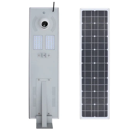 Venta directa de fábrica, alto brillo, larga vida útil, farola solar LED con cámara CCTV para exteriores