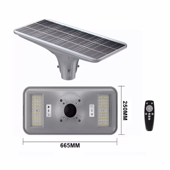 Luz de parque solar LED de 12W para jardines y plazas