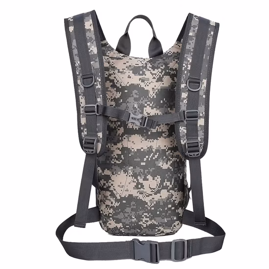 Mochila de hidratación táctica con bolsa de mochila con vejiga de agua de 2 litros