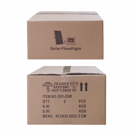 Luz solar LED 25W 50W 80W Lámparas Sensor Alumbrado público Bombillas para césped y jardín Lámpara de ahorro de energía Inundación Iluminación exterior Reflector Sistema de energía Controlador de luz