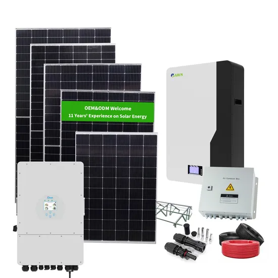 con panel solar mono de alta eficiencia de sistema móvil de almacenamiento de energía solar de 6000 W